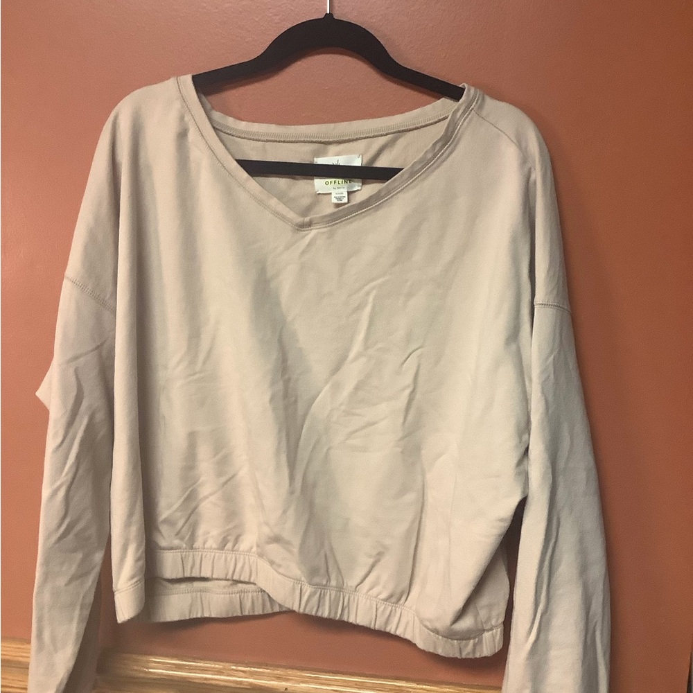 Aerie Off Line Crop Size XL